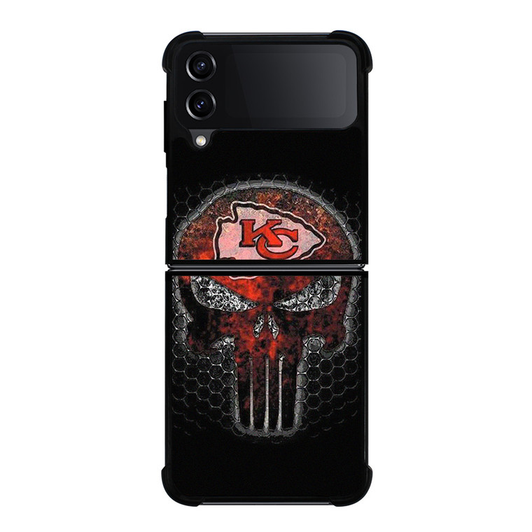 KANSAS CITY CHIEF PUNISHER SKULL LOGO Samsung Galaxy Z Flip 4 Case Cover