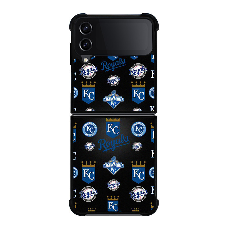 KANSAS CITY ROYALS LOGO PATTERN Samsung Galaxy Z Flip 4 Case Cover