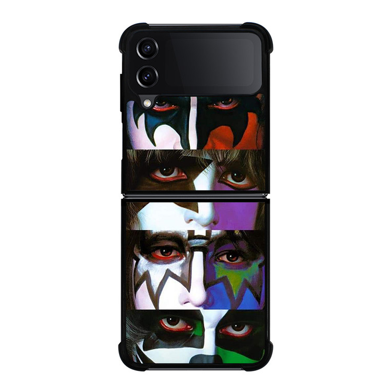 KISS ROCK BAND MEMBER COLLAGE Samsung Galaxy Z Flip 4 Case Cover