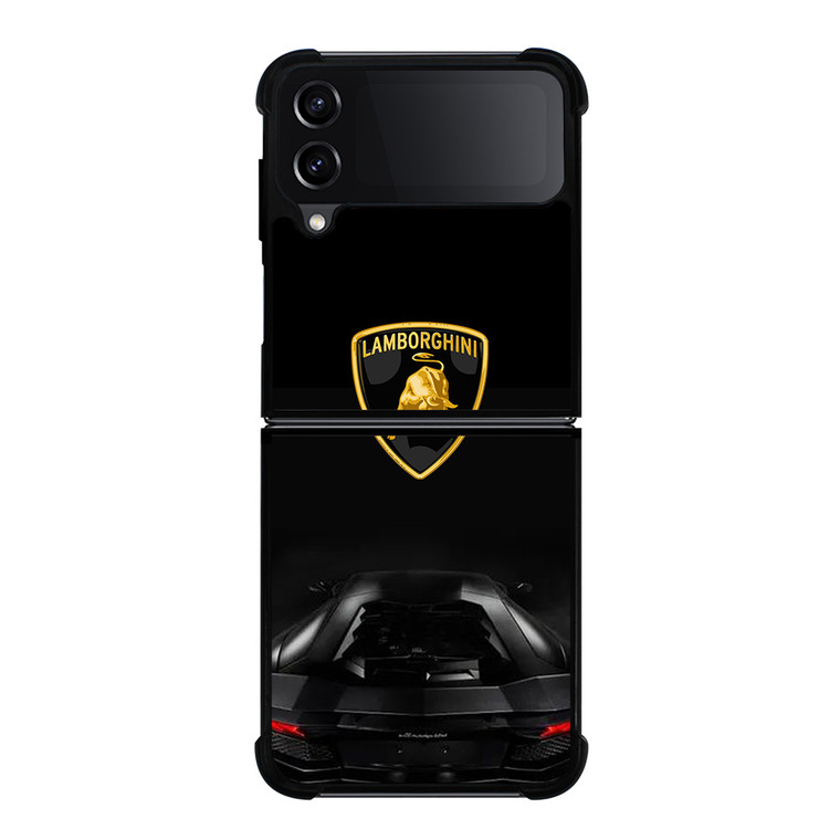 LAMBORGHINI HURACAN BLACK LOGO Samsung Galaxy Z Flip 4 Case Cover
