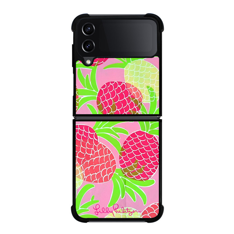 LILLY PULITZER PINK PINEAPPLE Samsung Galaxy Z Flip 4 Case Cover