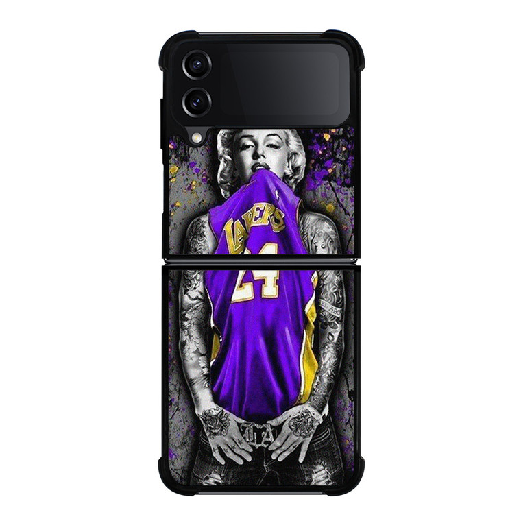 MARILYN MONROE LOS ANGELES LAKERS KOBE BRYANT Samsung Galaxy Z Flip 4 Case Cover