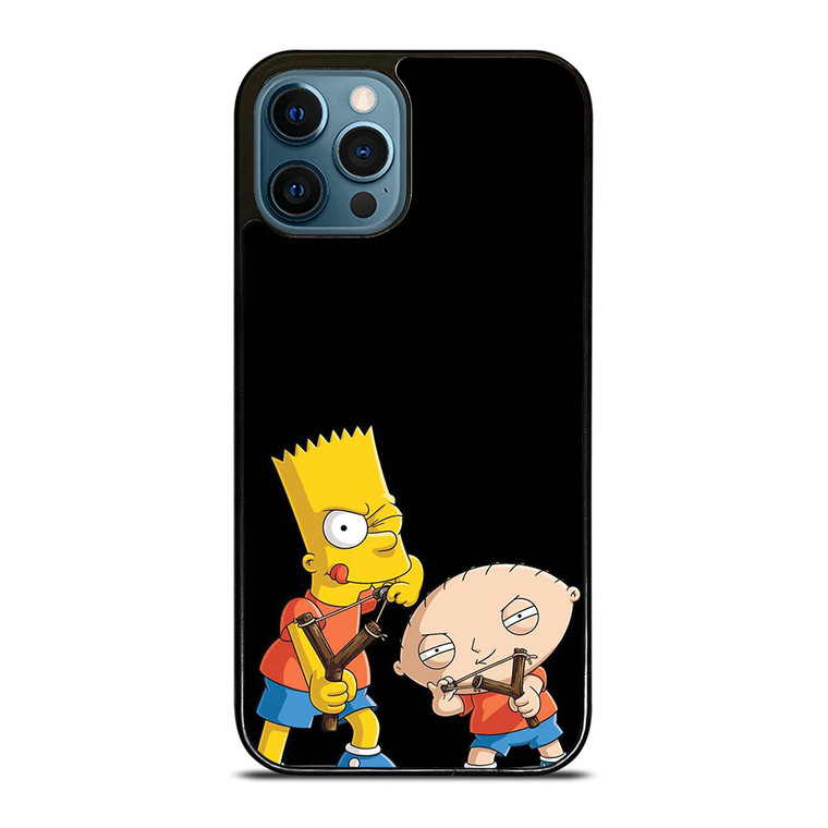 BART SIMPSONS AND GRIFFIN FAMILY GUY  iPhone 12 Pro Max Case Cover