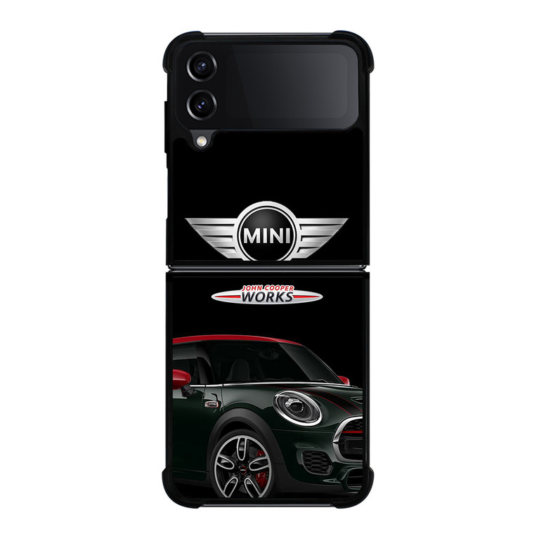 MINI JOHN COOPER WORKS CAR EMLBEM Samsung Galaxy Z Flip 4 Case Cover