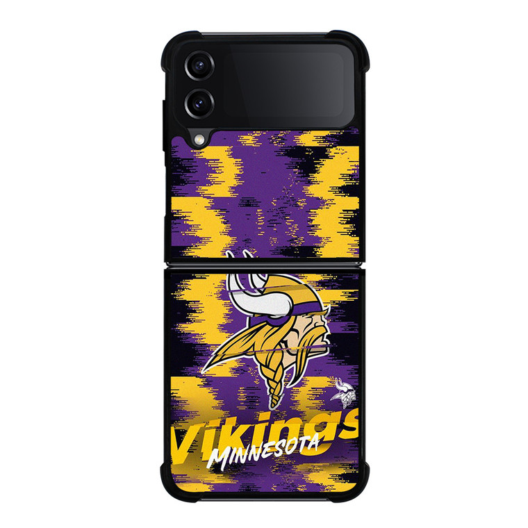 MINNESOTA VIKINGS ABSTRACT LOGO Samsung Galaxy Z Flip 4 Case Cover