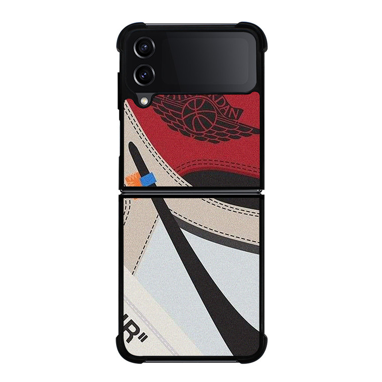 NIKE AIR JORDAN 1 HIGH OFF WHITE Samsung Galaxy Z Flip 4 Case Cover
