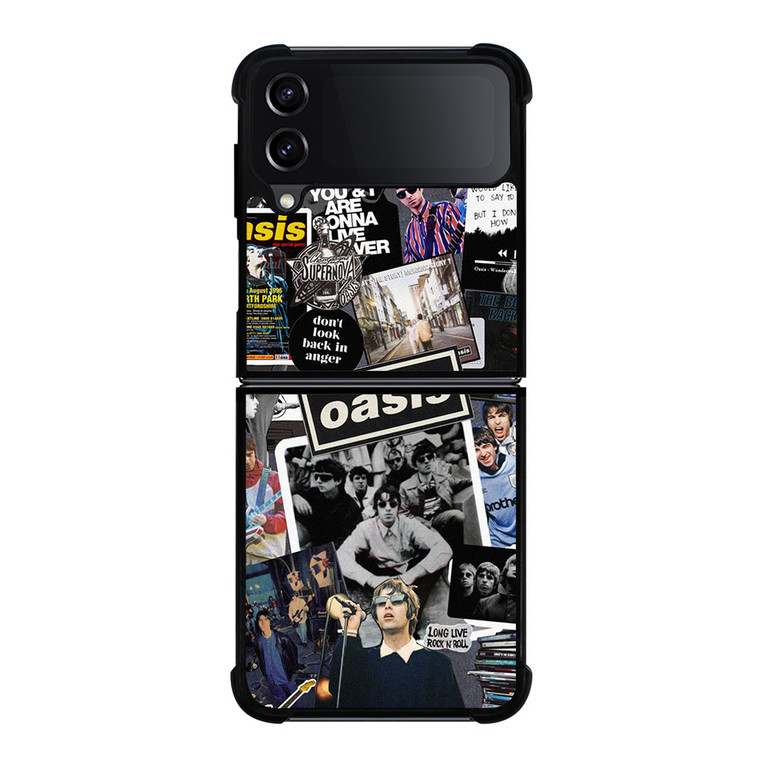 OASIS ROCK BAND COLLAGE Samsung Galaxy Z Flip 4 Case Cover