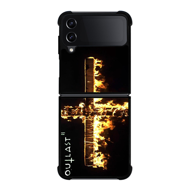 OUTLAST 2 FIRE SYMBOL Samsung Galaxy Z Flip 4 Case Cover