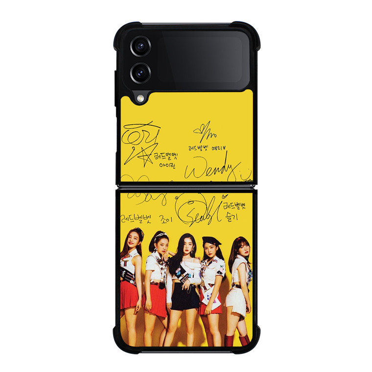 RED VELVET ALL MEMBER SIGNATURE Samsung Galaxy Z Flip 4 Case Cover