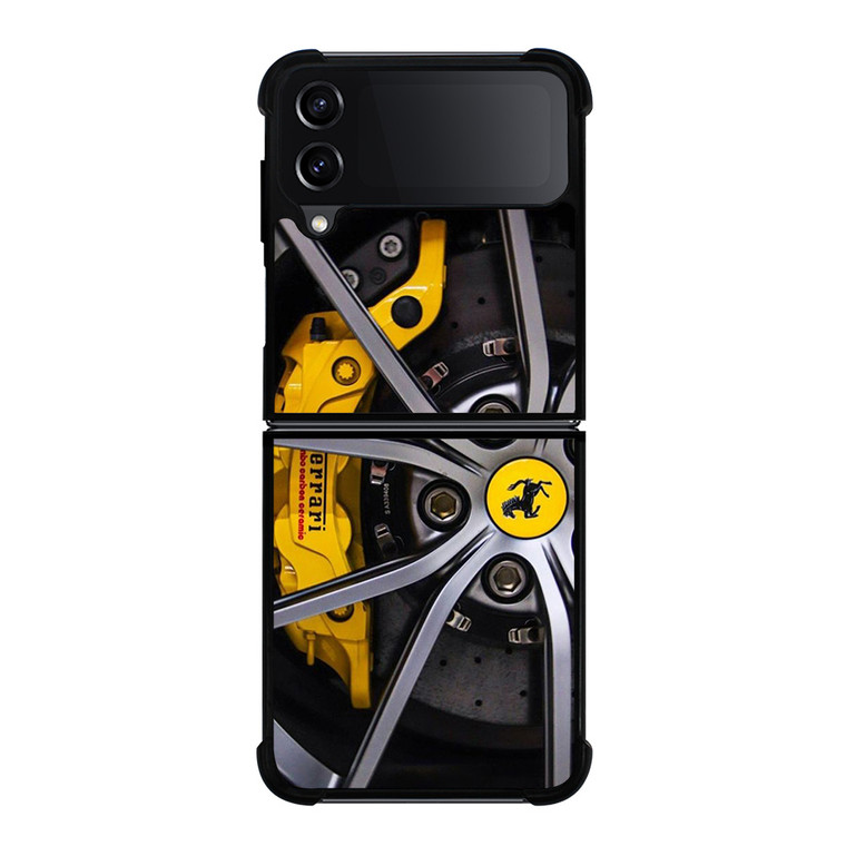 SCUDERIA FERRARI CAR WHEEL Samsung Galaxy Z Flip 4 Case Cover