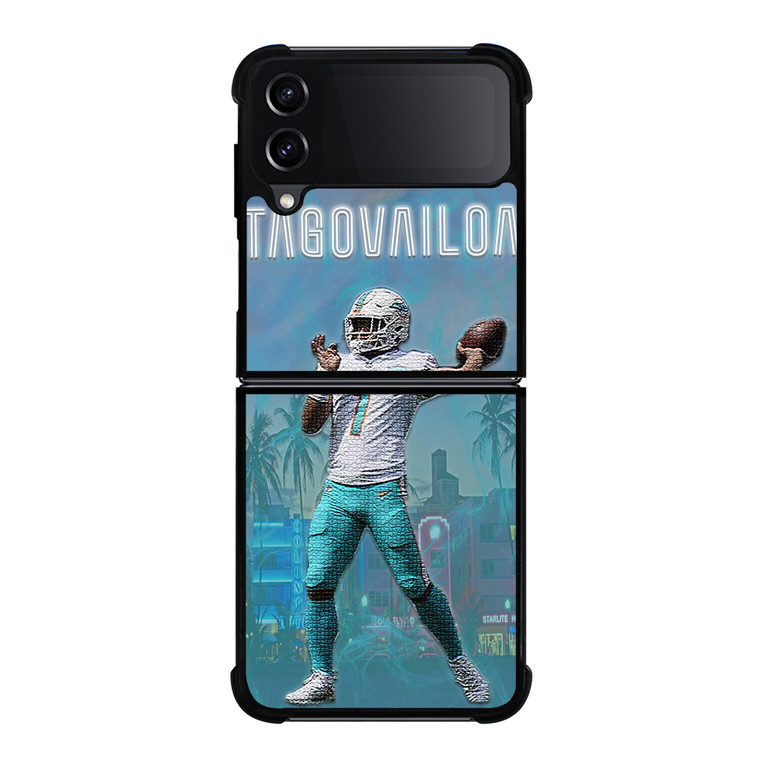 TUA TAGOVAILOA MIAMI DOLPHINS Samsung Galaxy Z Flip 4 Case Cover