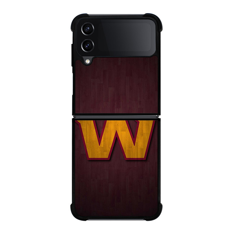 WASHINGTON COMMANDERS WOOD LOGO Samsung Galaxy Z Flip 4 Case Cover