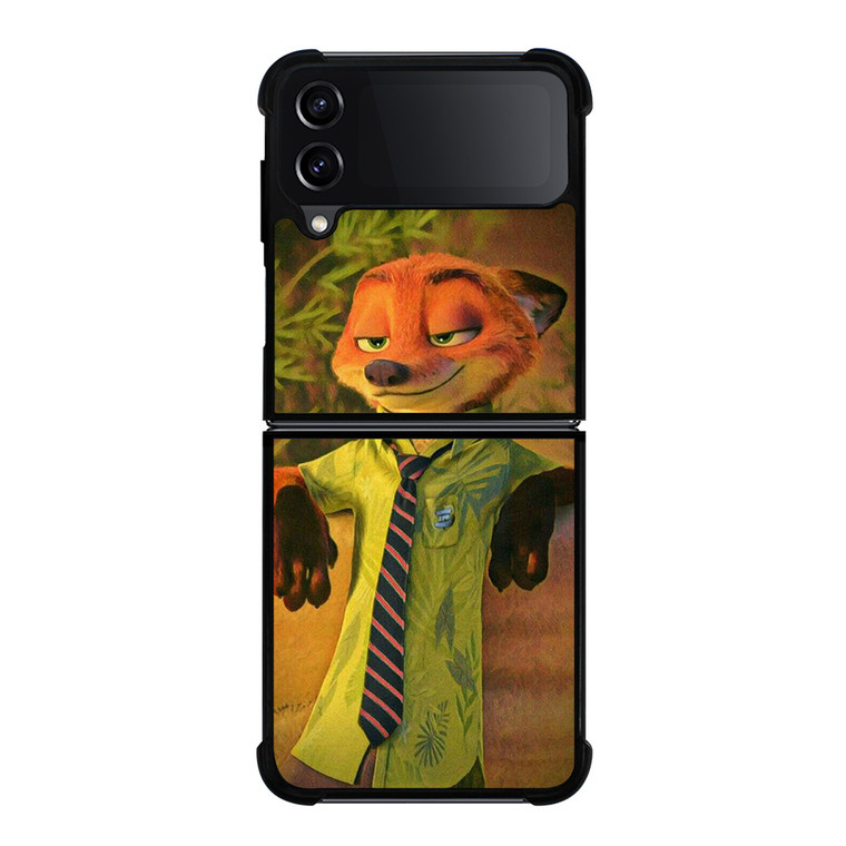 ZOOTOPIA NICK WILDE CARTOON Samsung Galaxy Z Flip 4 Case Cover