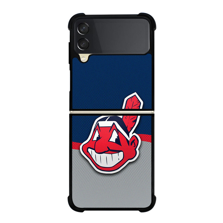 CLEVELAND INDIANS CARBON LOGO  Samsung Galaxy Z Flip 3 Case Cover