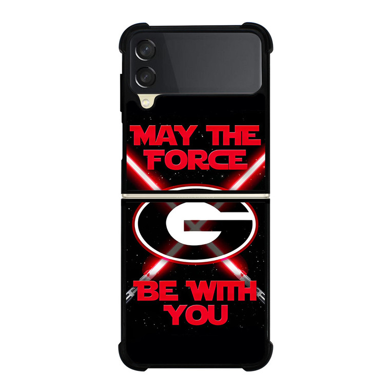 GEORGIA BULLDOGS FOOTBALL STAR WARS  Samsung Galaxy Z Flip 3 Case Cover