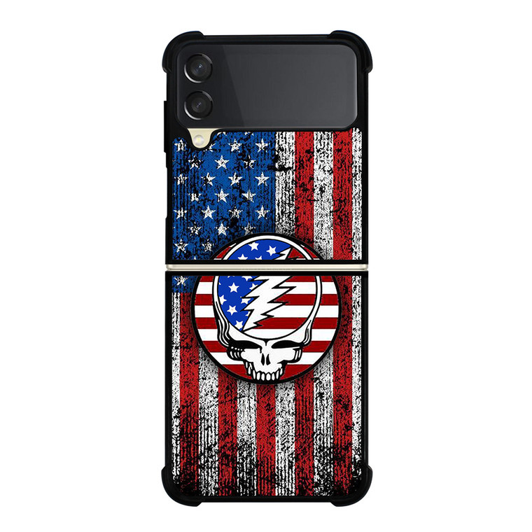 GRATEFUL DEAD USA FLAG  Samsung Galaxy Z Flip 3 Case Cover