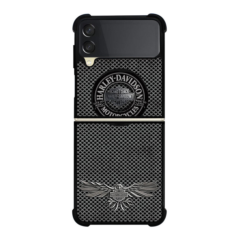 HARLEY DAVIDSON LOGO LIVE TO RIDE  Samsung Galaxy Z Flip 3 Case Cover