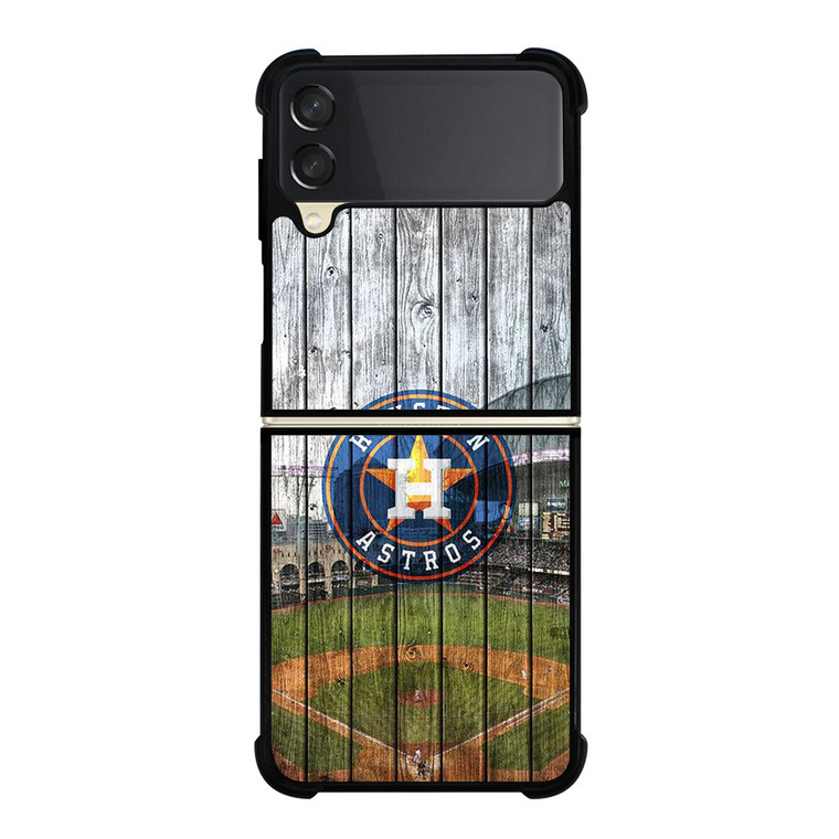 HOUSTON ASTROS ARENA WOOD LOGO  Samsung Galaxy Z Flip 3 Case Cover