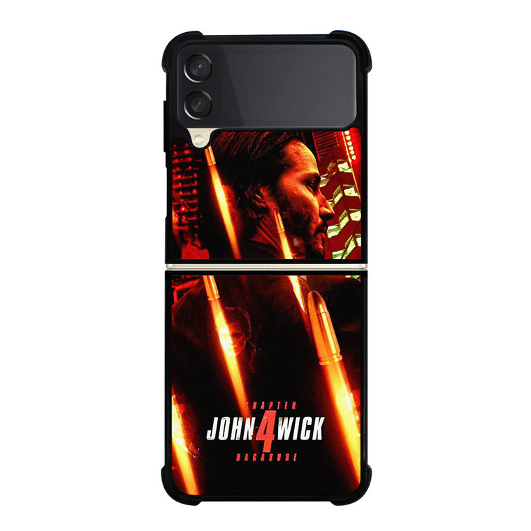 JOHN WICK 4 KEANU REEVES POSTER  Samsung Galaxy Z Flip 3 Case Cover