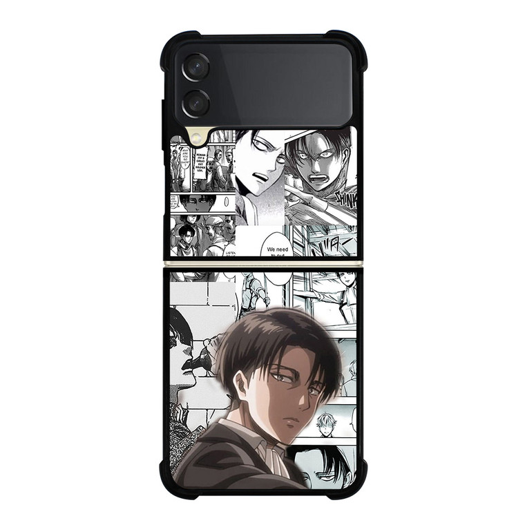 LEVI ACKERMAN ATTACK ON TITANS MANGA  Samsung Galaxy Z Flip 3 Case Cover