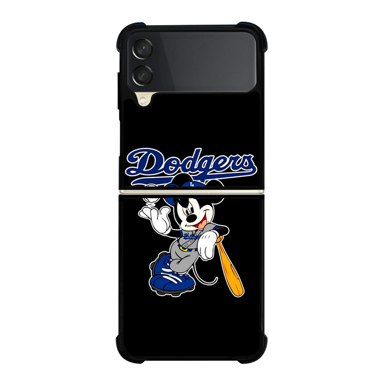 LOS ANGELES DODGERS MICKEY MOUSE BLACK  Samsung Galaxy Z Flip 3 Case Cover