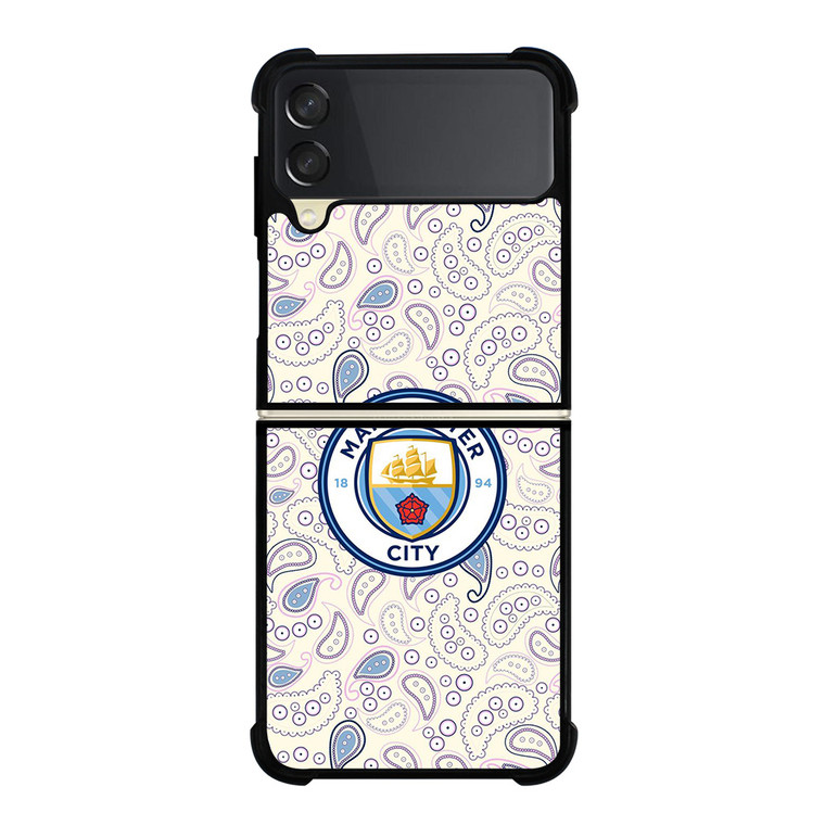 MANCHESTER CITY PUMA PATTERN  Samsung Galaxy Z Flip 3 Case Cover