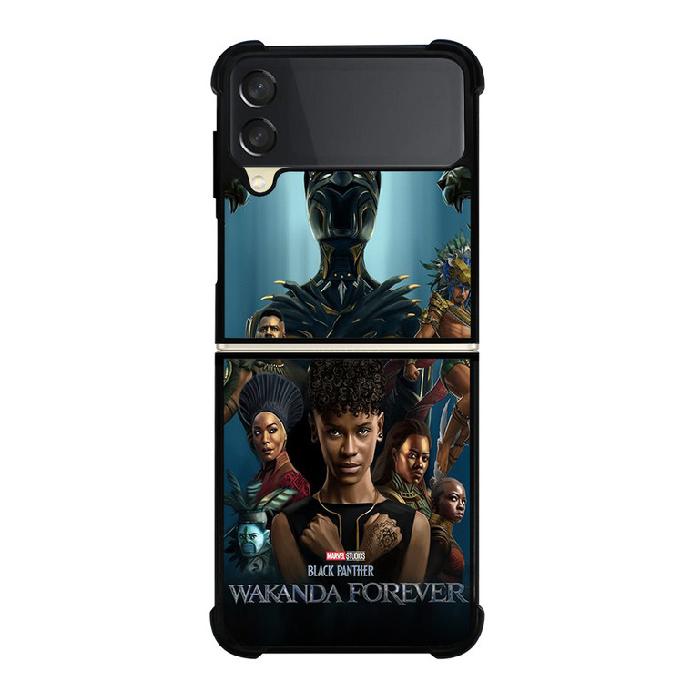 MARVEL BLACK PANTHER WAKANDA FOREVER POSTER  Samsung Galaxy Z Flip 3 Case Cover