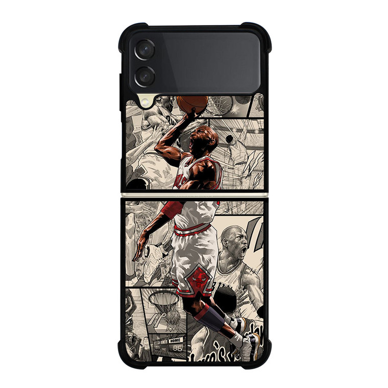 MICHAEL JORDAN MANGA ART  Samsung Galaxy Z Flip 3 Case Cover