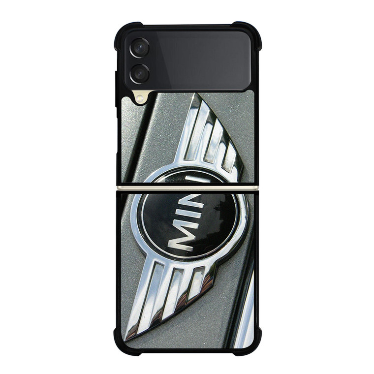 MINI COOPER METAL GRILL EMLBEM  Samsung Galaxy Z Flip 3 Case Cover