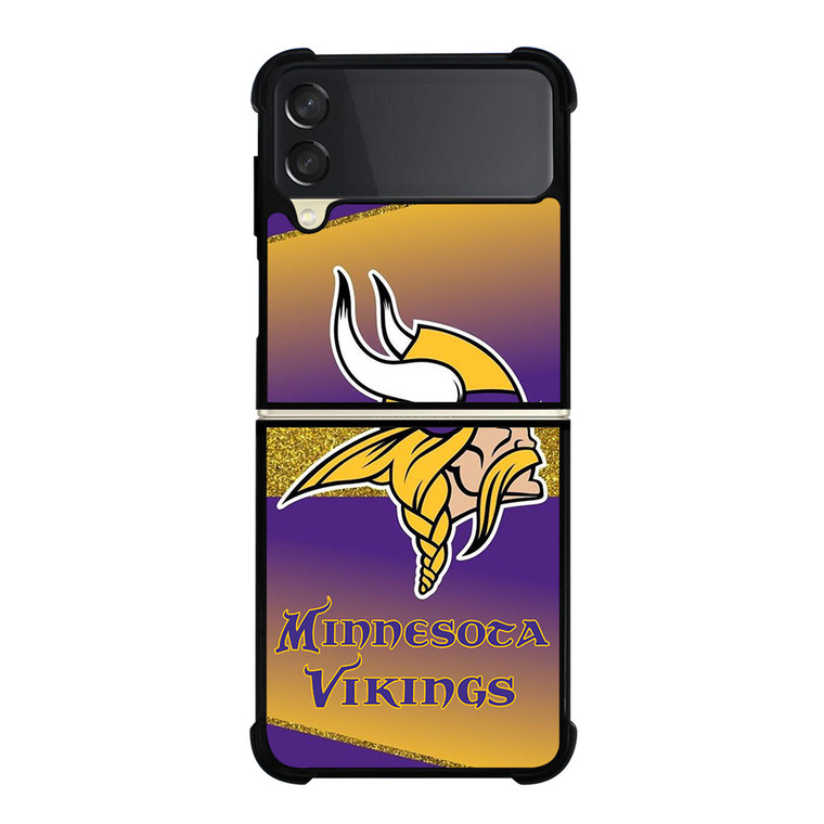 MINNESOTA VIKINGS GLITTER LOGO  Samsung Galaxy Z Flip 3 Case Cover