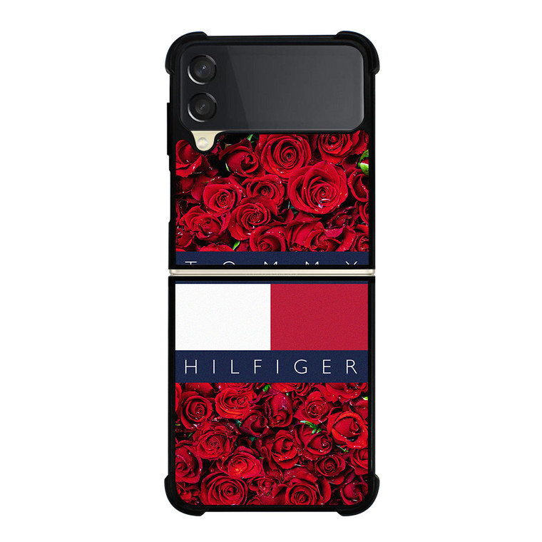 TOMMY HILFIGER ROSES LOGO  Samsung Galaxy Z Flip 3 Case Cover
