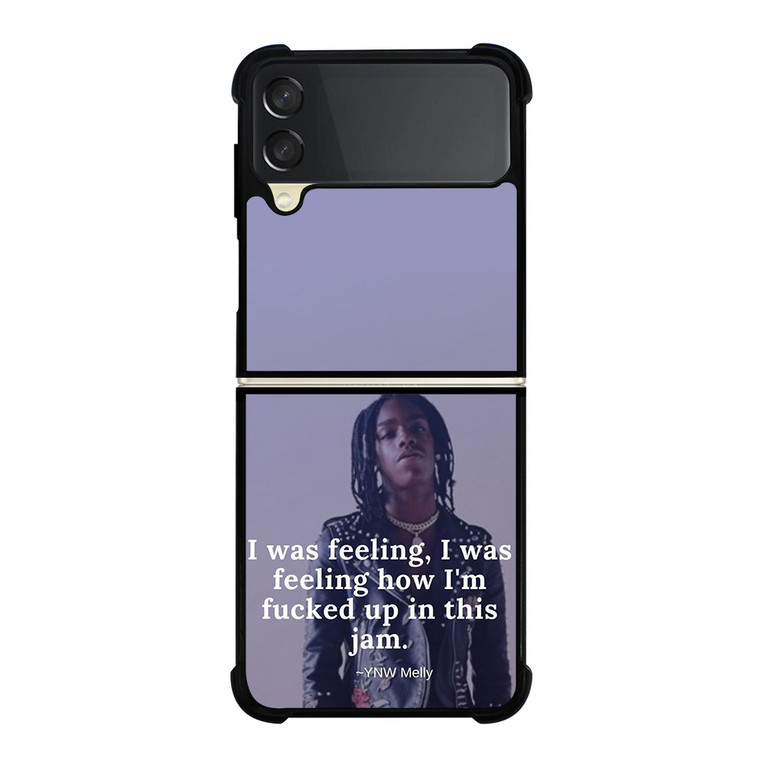 YNW MELLY RAPPER QUOTES  Samsung Galaxy Z Flip 3 Case Cover