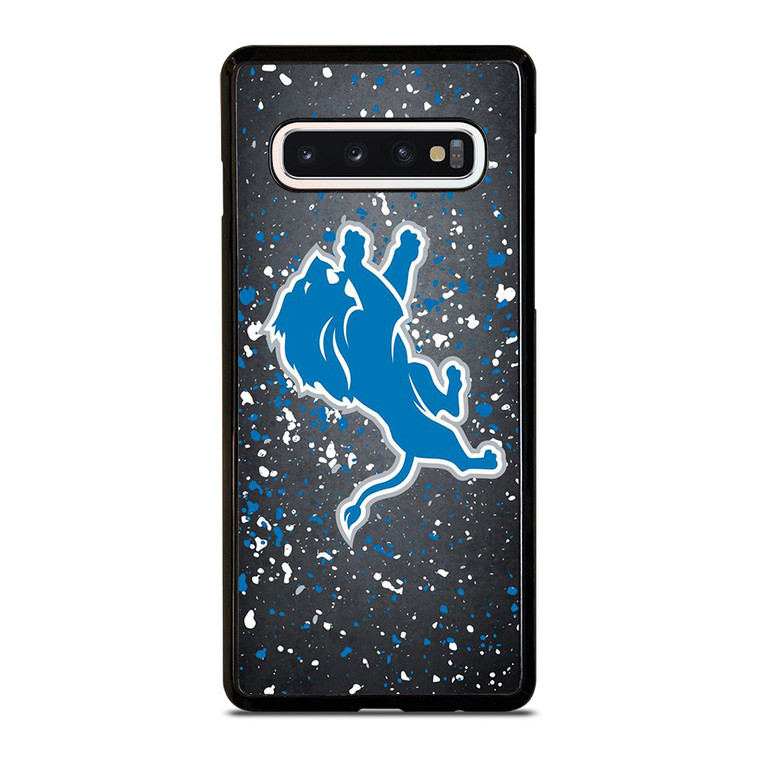 DETROIT LIONS FOOTBALL NFL SPLASHED LOGO  Samsung Galaxy S10 Case Cover