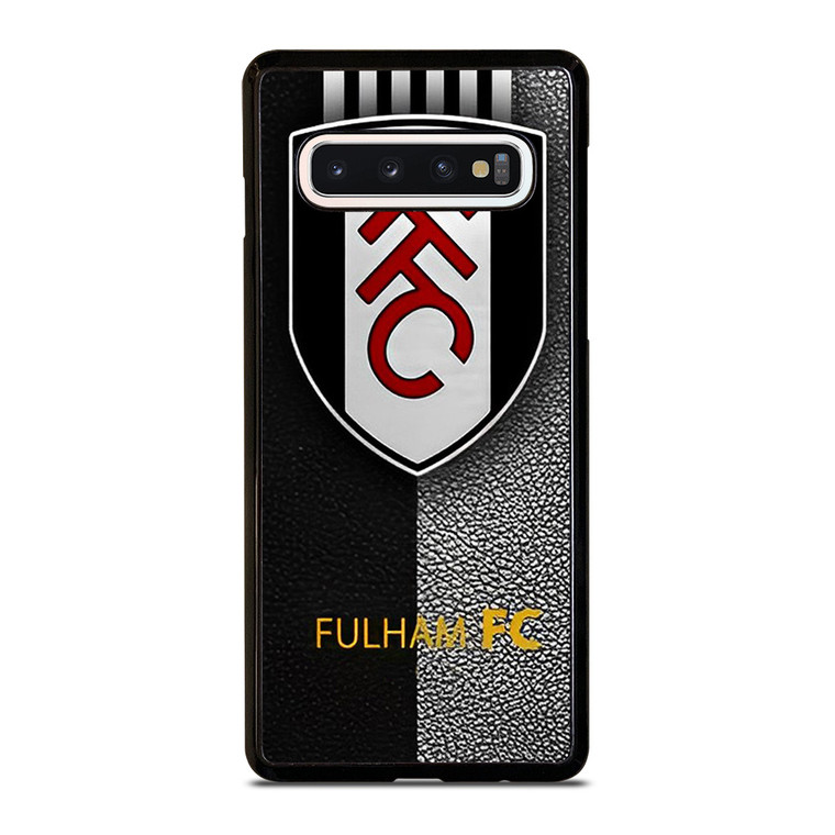 FULHAM FC LEATHER LOGO  Samsung Galaxy S10 Case Cover