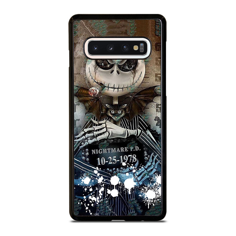 JACK SKELLINGTON NIGHTMARE BEFORE CHRISTMAS MUGSHOT  Samsung Galaxy S10 Case Cover
