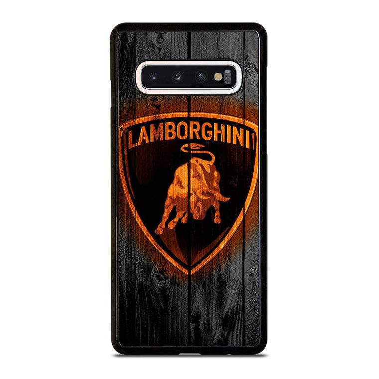 LAMBORGHINI WOOD LOGO  Samsung Galaxy S10 Case Cover