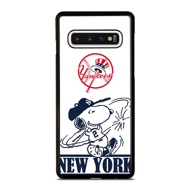 NEW YORK YANKEES SNOOPY BADGE  Samsung Galaxy S10 Case Cover NEW YORK YANKEES SNOOPY BADGE  Samsung Galaxy S10 Case Cover