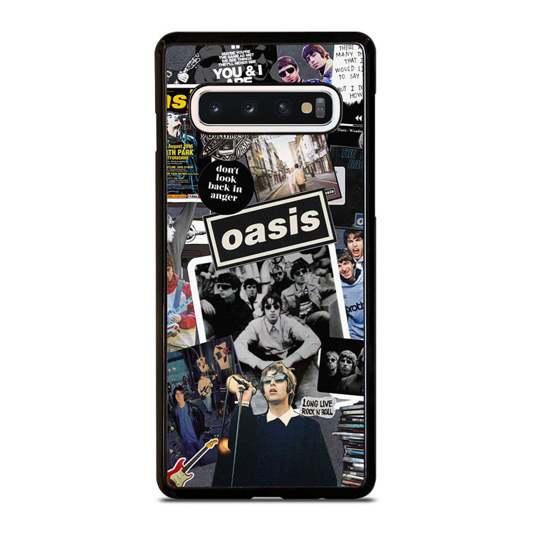 OASIS ROCK BAND COLLAGE  Samsung Galaxy S10 Case Cover OASIS ROCK BAND COLLAGE  Samsung Galaxy S10 Case Cover