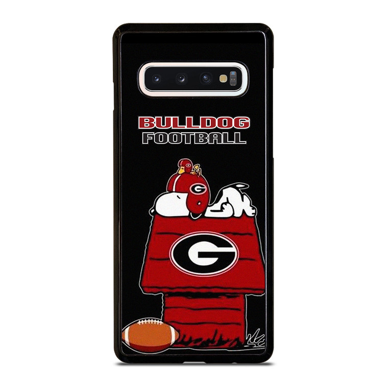 SNOOPY GEORGIA BULLDOGS FOOTBALL  Samsung Galaxy S10 Case Cover
