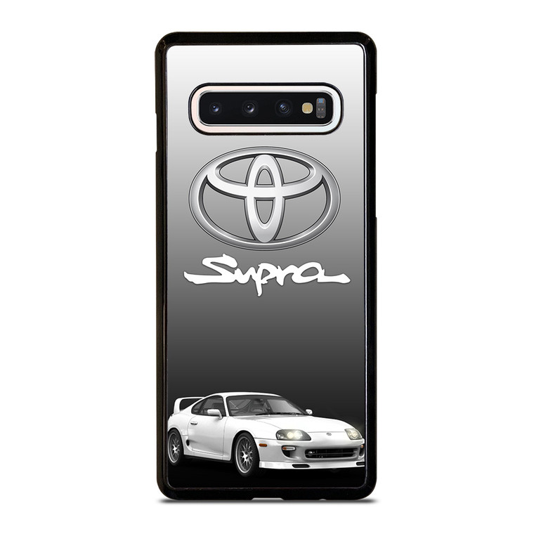 TOYOTA SUPRA CAR WHITE EMBLEM  Samsung Galaxy S10 Case Cover