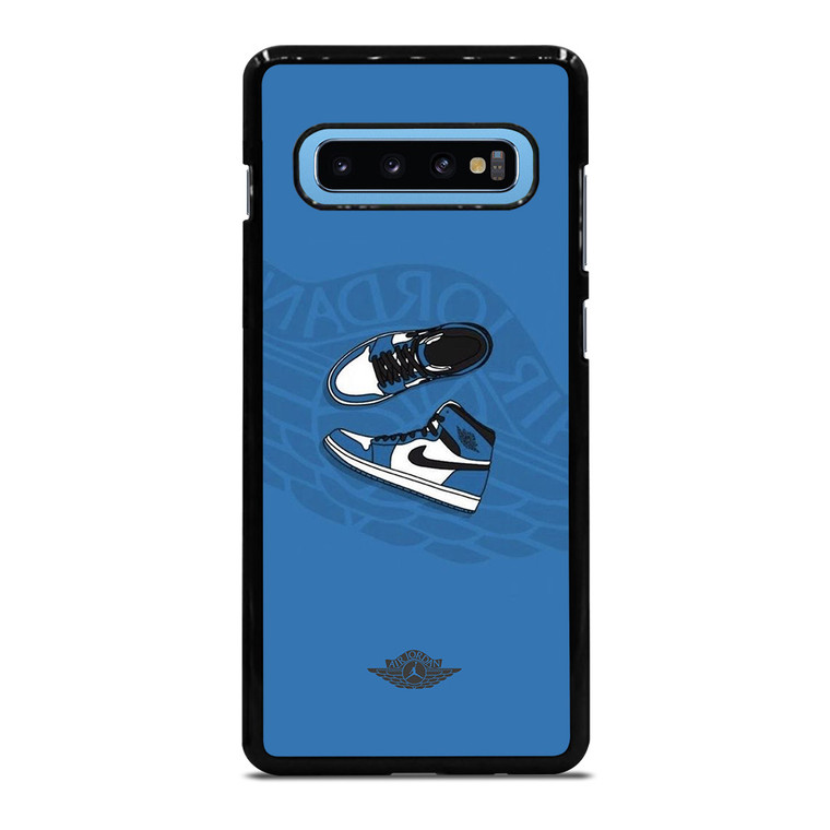 AIR JORDAN 1 SNEAKERS BLUE  Samsung Galaxy S10 Plus Case Cover