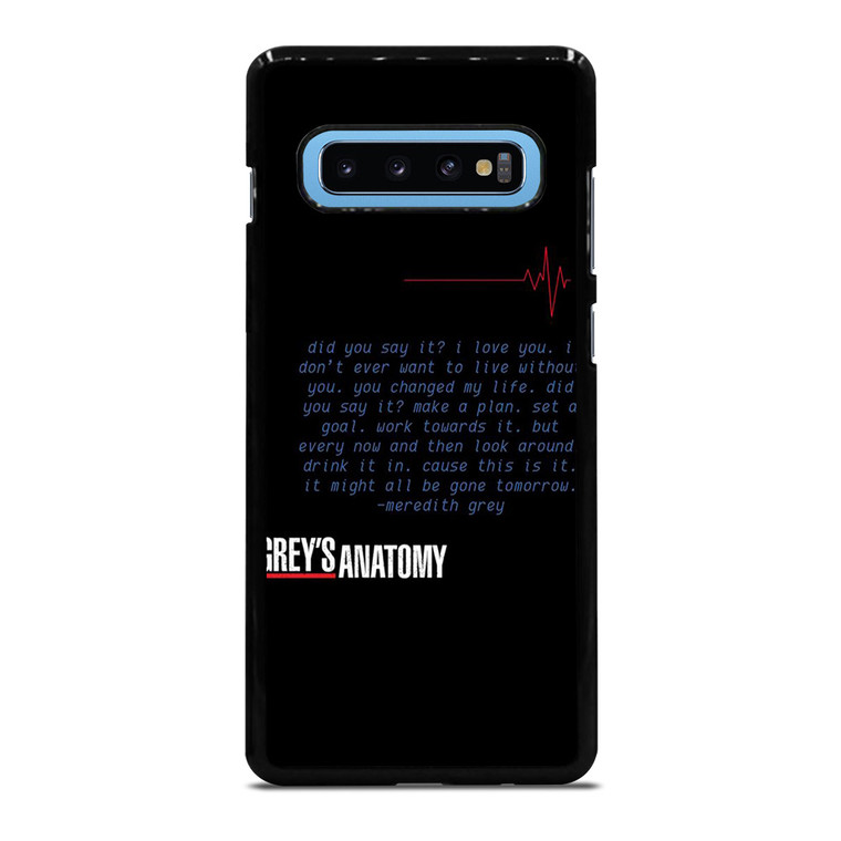 GREYS ANATOMY ICONIC LINES  Samsung Galaxy S10 Plus Case Cover