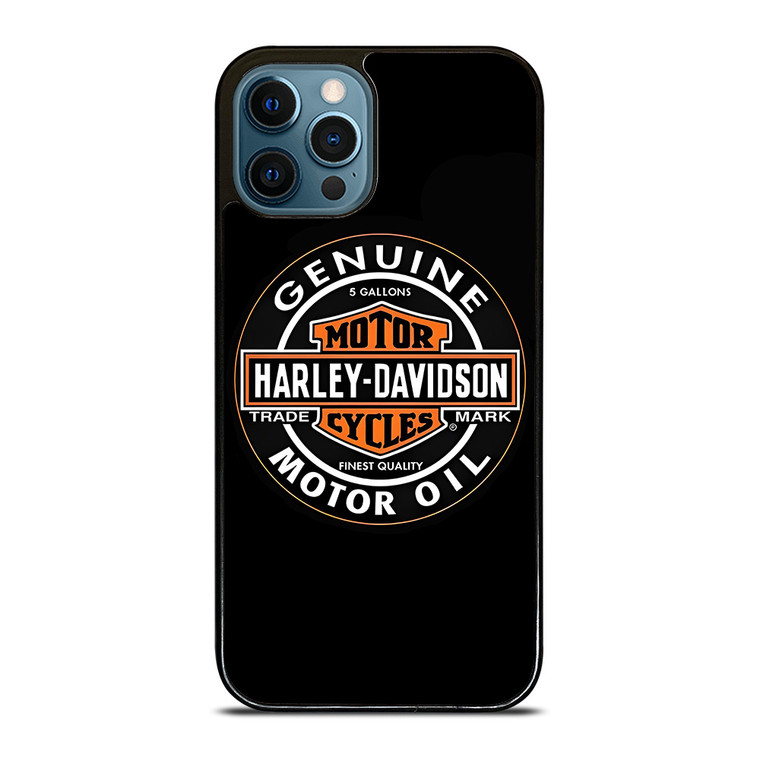 HARLEY DAVIDSON MOTOR OIL BADGE  iPhone 12 Pro Max Case Cover