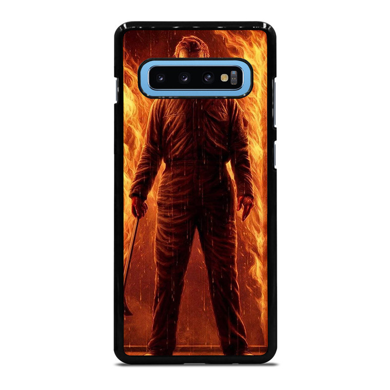 MICHAEL MYERS HALLOWEEN IN FIRE  Samsung Galaxy S10 Plus Case Cover