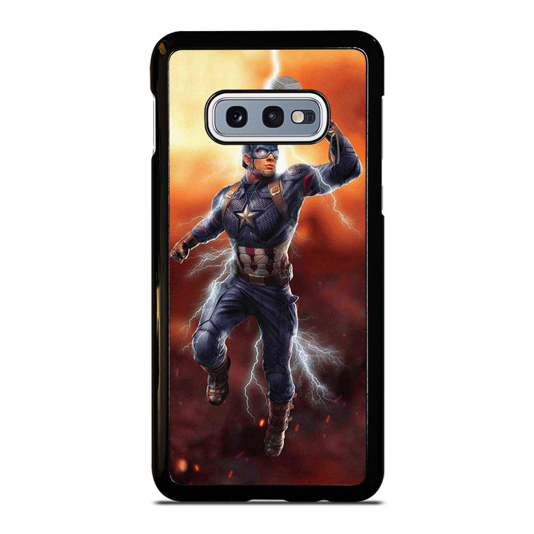 CAPTAIN AMERICA X THOR HAMMER 2  Samsung Galaxy S10e Case Cover
