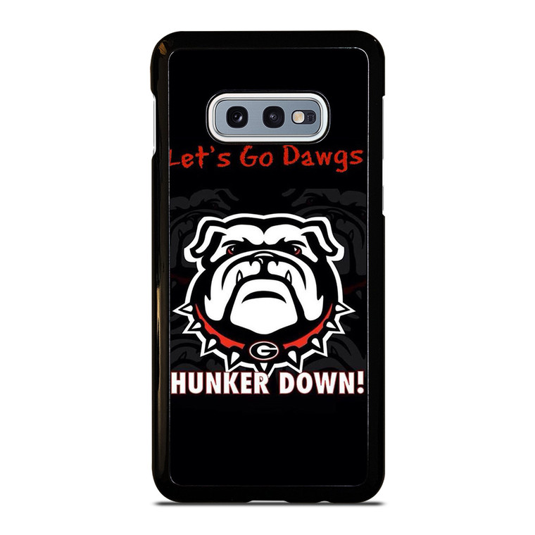 GEORGIA BULLDOGS FOOTBALL HUNKER DOWN  Samsung Galaxy S10e Case Cover
