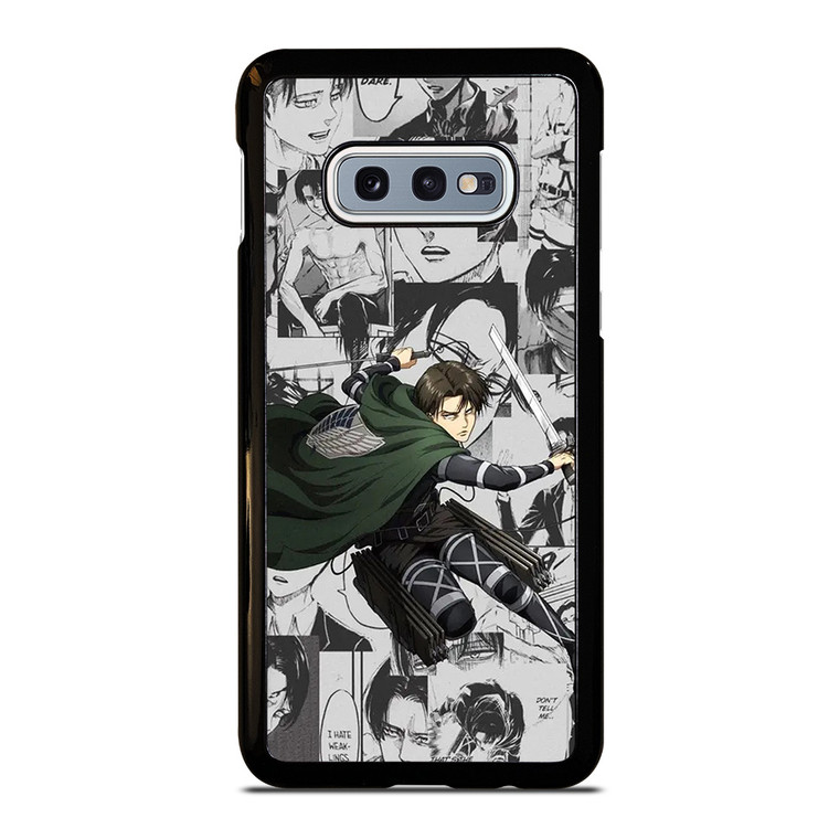 LEVI ACKERMAN ATTACK ON TITANS MANGA COLLAGE  Samsung Galaxy S10e Case Cover