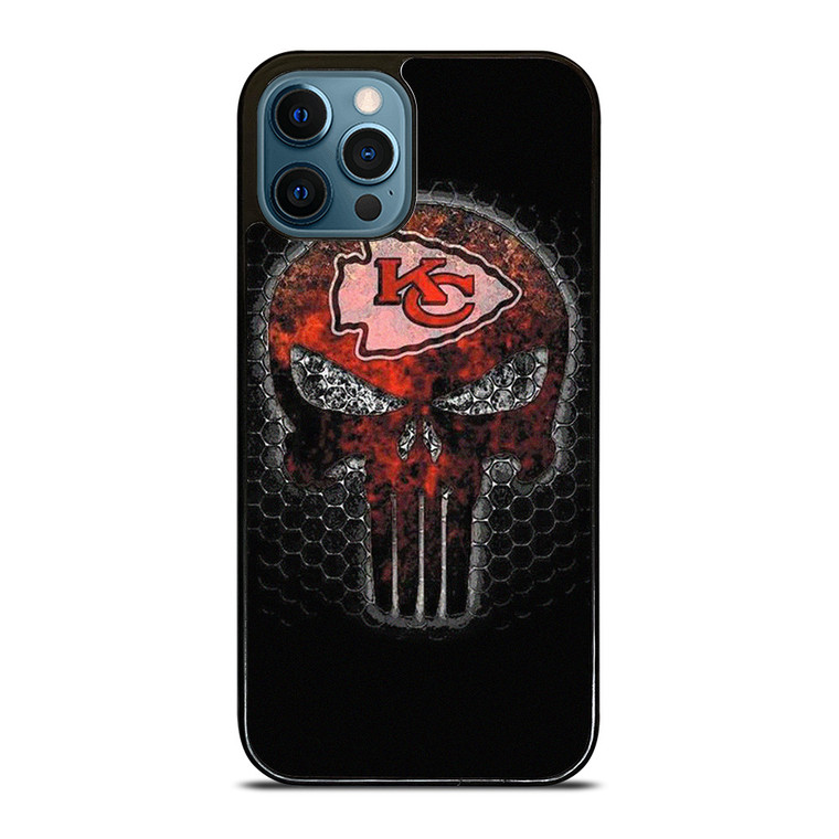 KANSAS CITY CHIEF PUNISHER SKULL LOGO  iPhone 12 Pro Max Case Cover