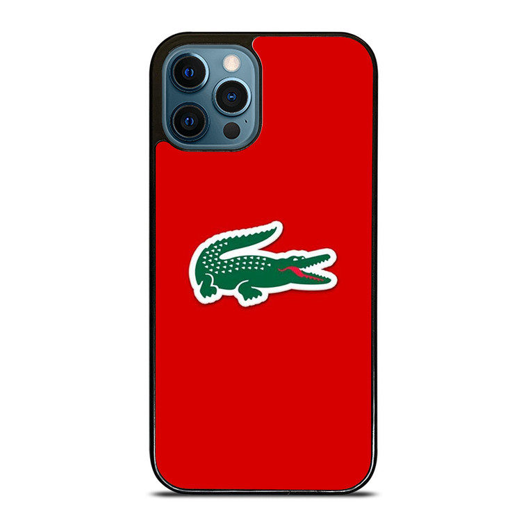 LACOSTE RED  iPhone 12 Pro Max Case Cover