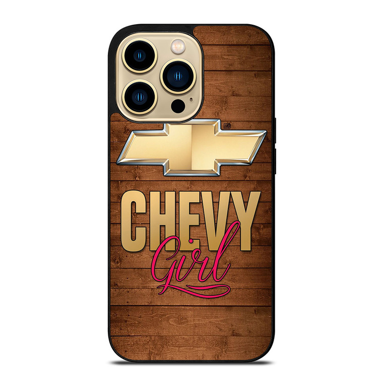 CHEVY GIRL WOOD LOGO  iPhone 14 Pro Max Case Cover